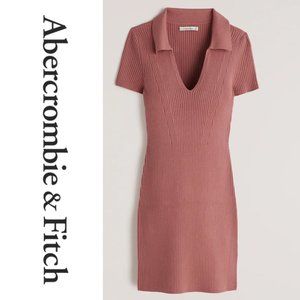 NWT Abercrombie & Fitch Polo Elevated Knit Mini Dress